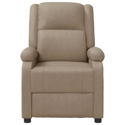 Fauteuil Verstelbaar Kunstleer Kleurig Cappuccino