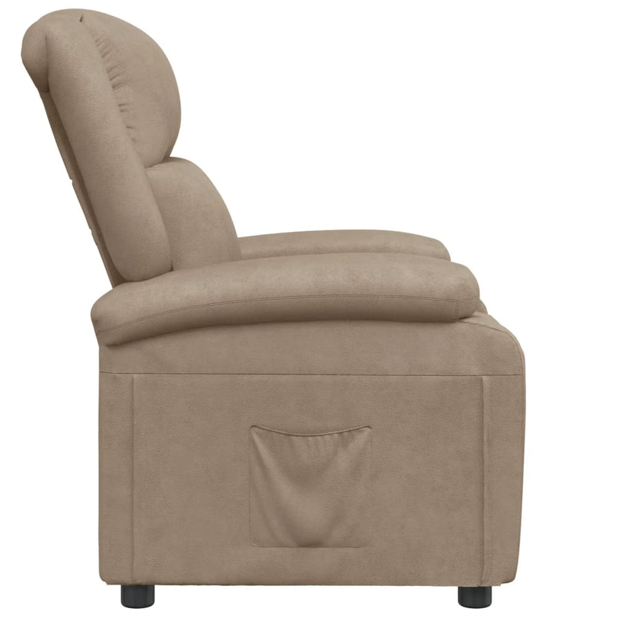 Fauteuil Verstelbaar Kunstleer Kleurig Cappuccino