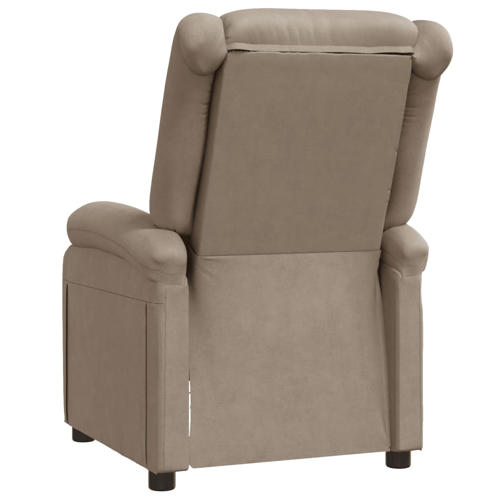 Fauteuil Verstelbaar Kunstleer Kleurig Cappuccino