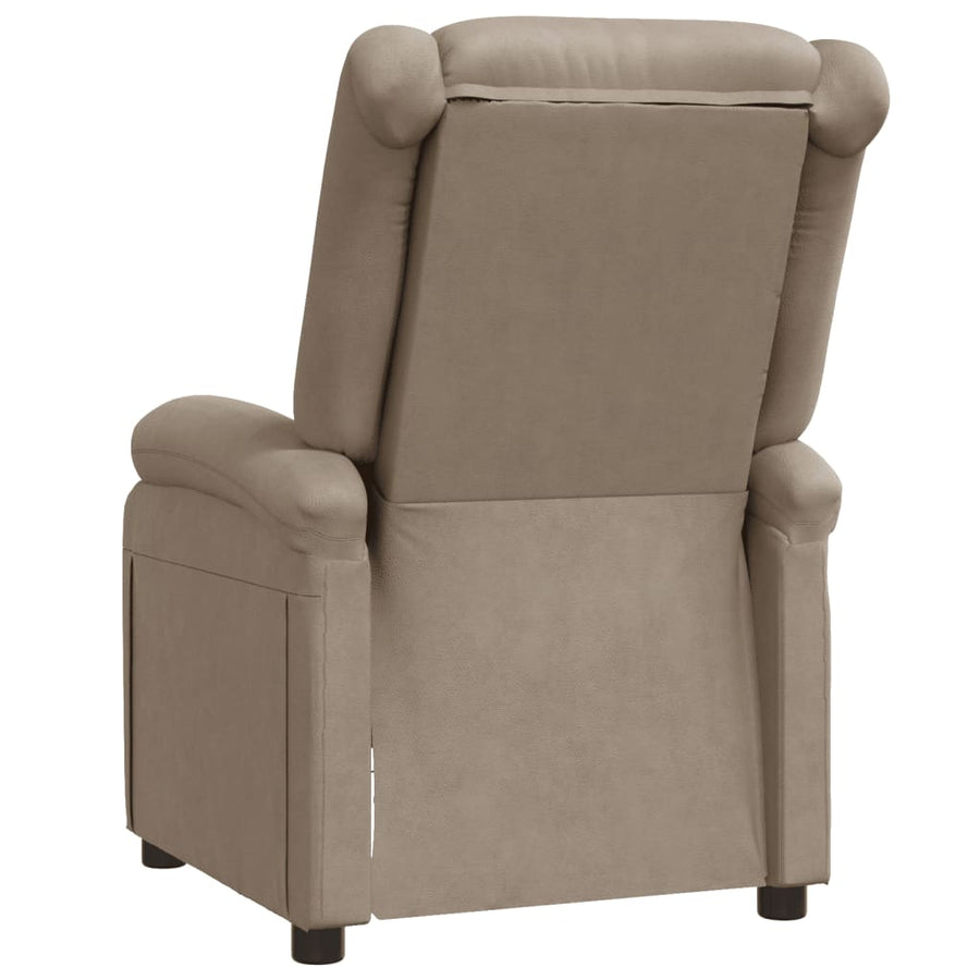 Fauteuil Verstelbaar Kunstleer Kleurig Cappuccino