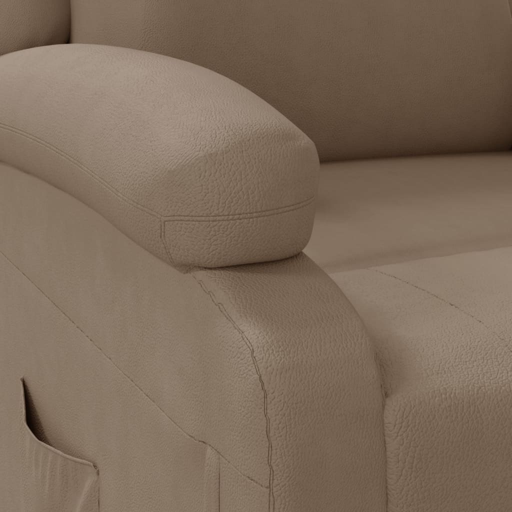 Fauteuil Verstelbaar Kunstleer Kleurig Cappuccino