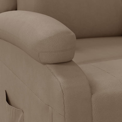 Fauteuil Verstelbaar Kunstleer Kleurig Cappuccino