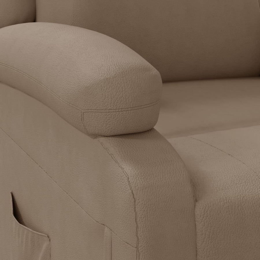 Fauteuil Verstelbaar Kunstleer Kleurig Cappuccino