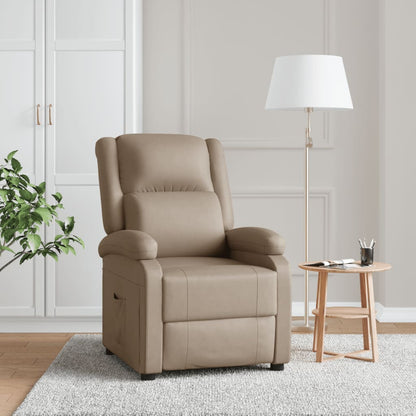 Fauteuil Verstelbaar Kunstleer Kleurig Cappuccino