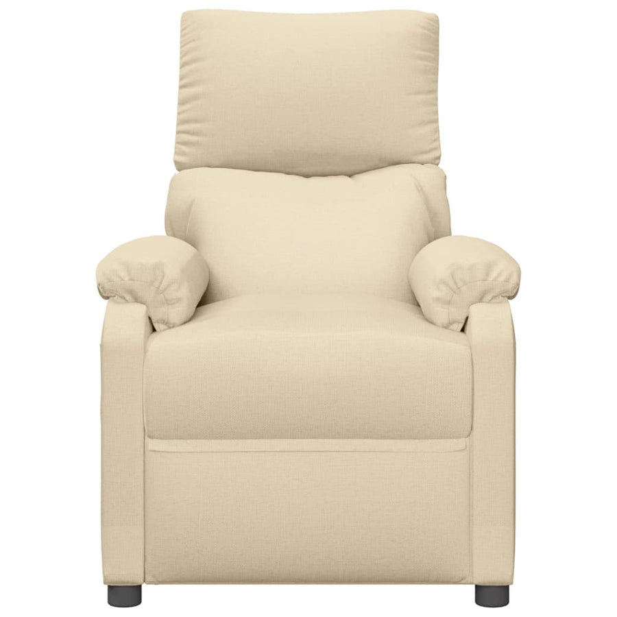 Fauteuil Verstelbaar Stof Crèmekleurig