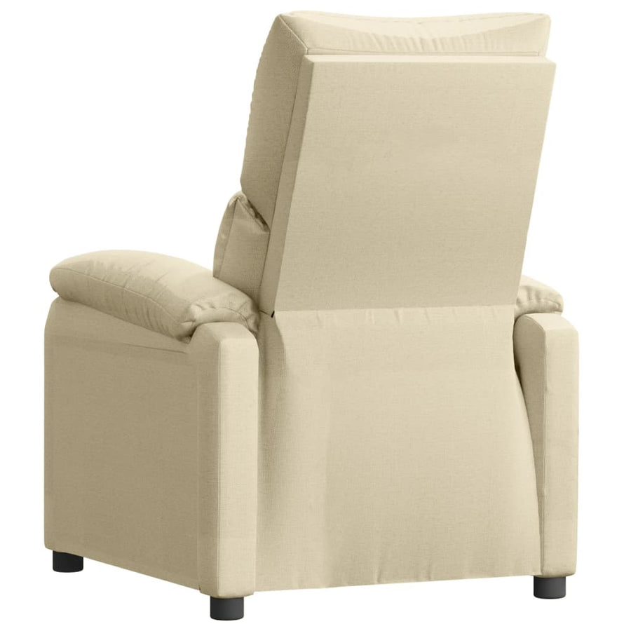 Fauteuil Verstelbaar Stof Crèmekleurig
