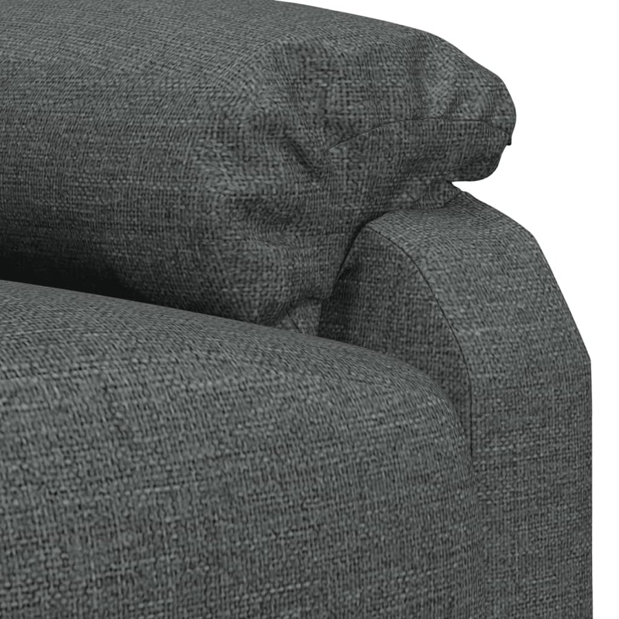 Fauteuil verstelbaar stof donkergrijs