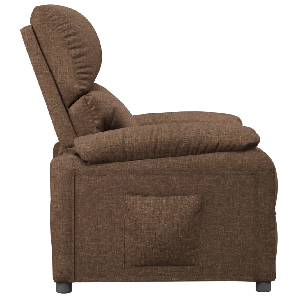 Fauteuil Verstelbaar Stof Bruin