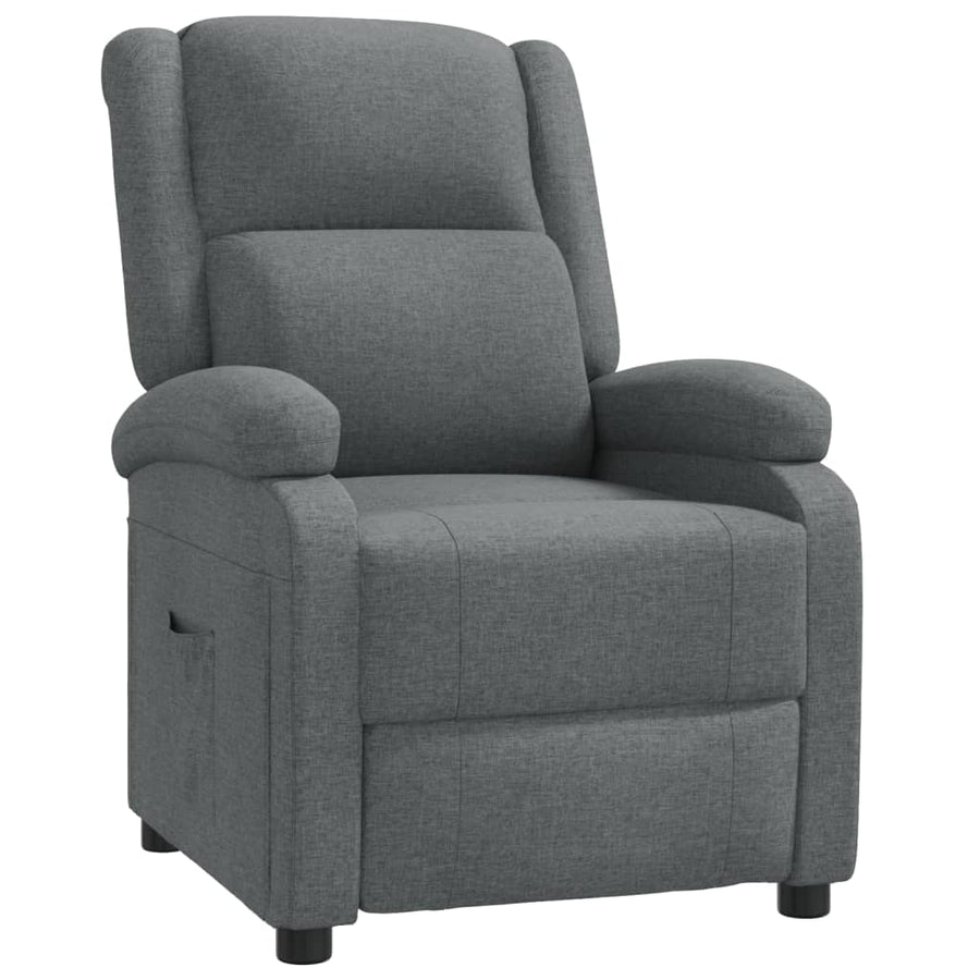 Fauteuil verstelbaar stof donkergrijs