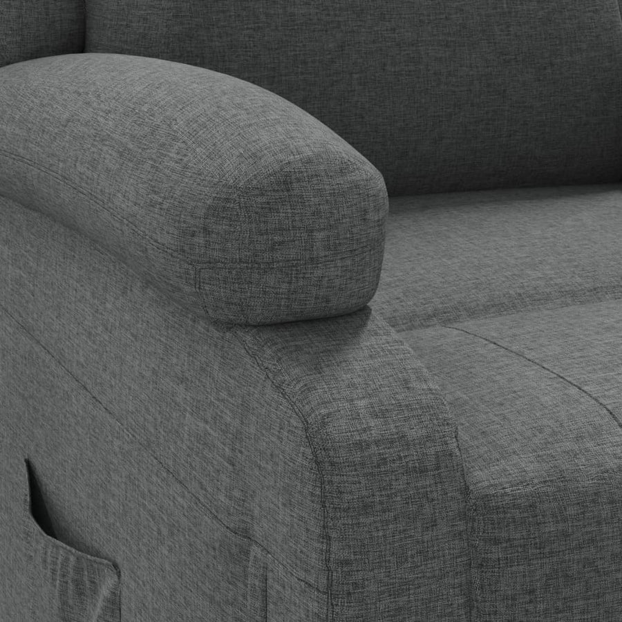 Fauteuil verstelbaar stof donkergrijs