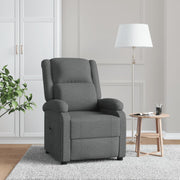 Fauteuil verstelbaar donkergrijs stof