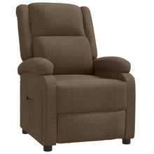 Fauteuil verstelbaar stof bruin