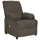 Massagestoel microvezel donkergrijs
