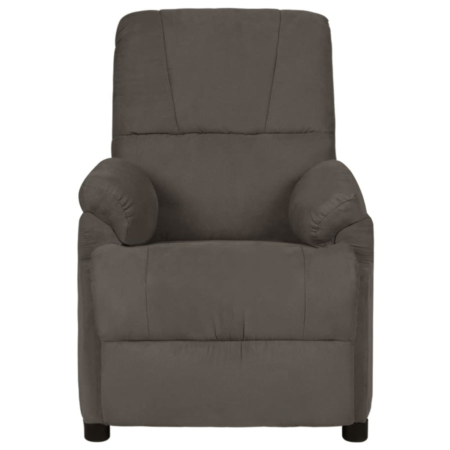 Massagestoel microvezelstof donkergrijs