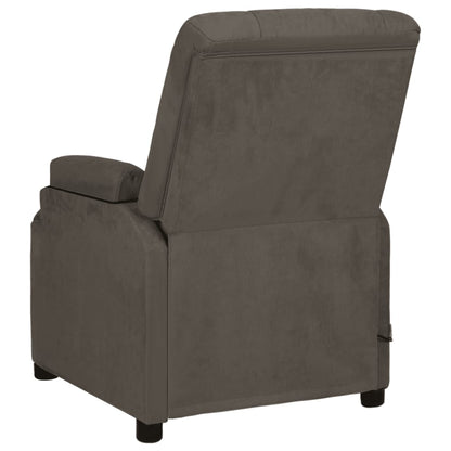 Massagestoel microvezelstof donkergrijs