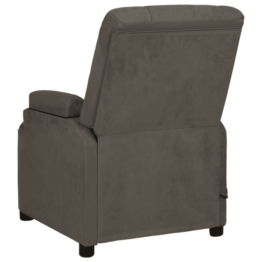 Massagestoel microvezelstof donkergrijs