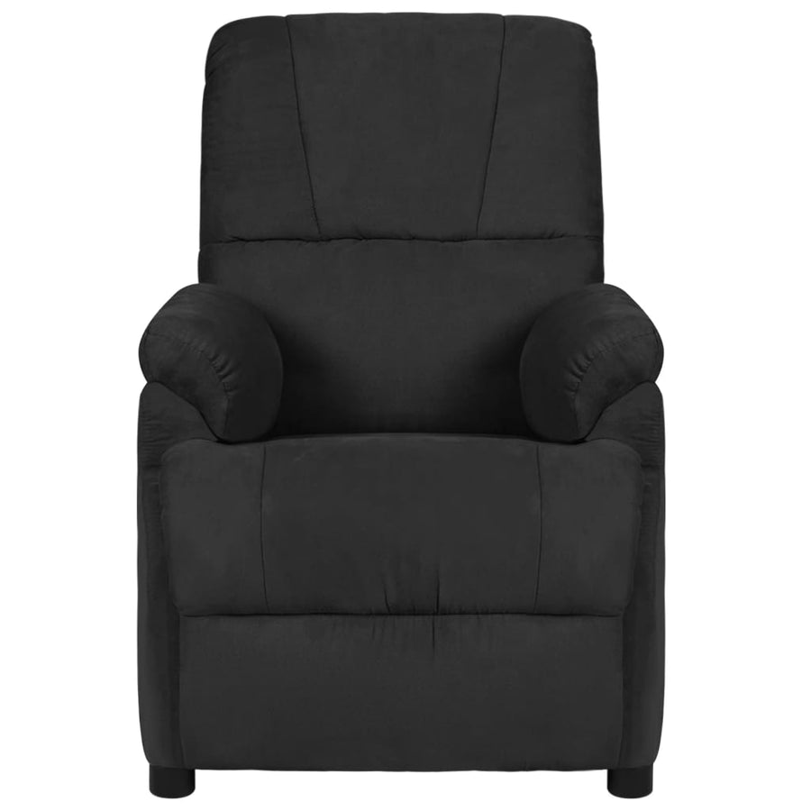 Massagestoel microvezelstof zwart