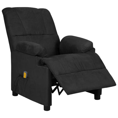 Massagestoel microvezelstof zwart