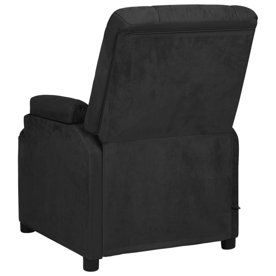 Massagestoel microvezelstof zwart