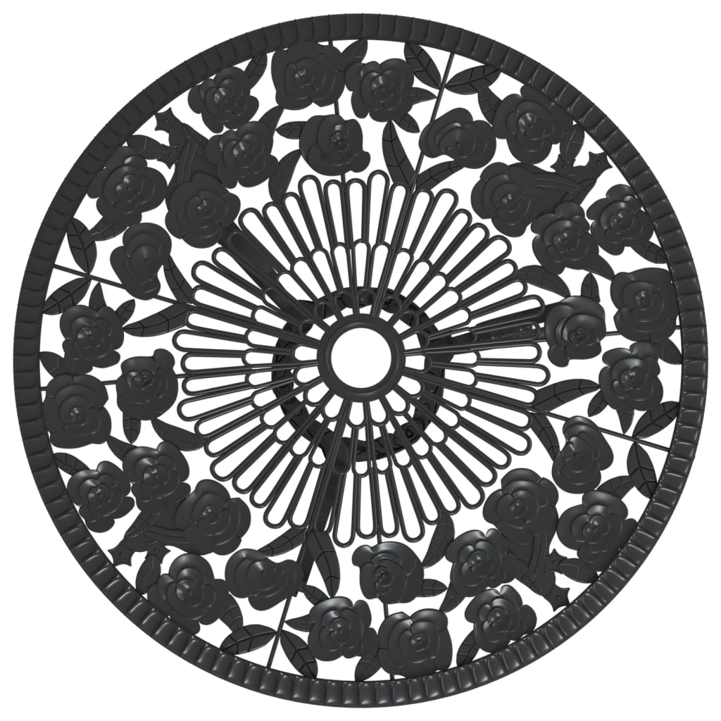 3-Delige Bistroset Gietaluminium Zwart