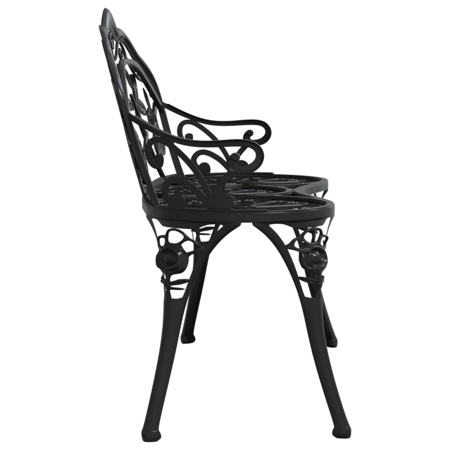 Tuinbank 100 Cm Gietaluminium Zwart