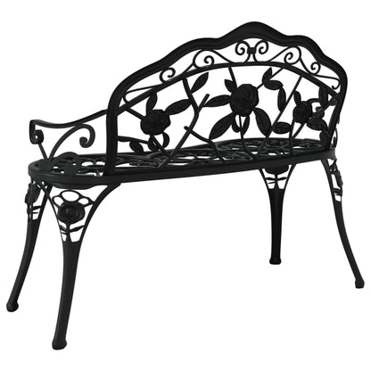 Tuinbank 100 Cm Gietaluminium Zwart