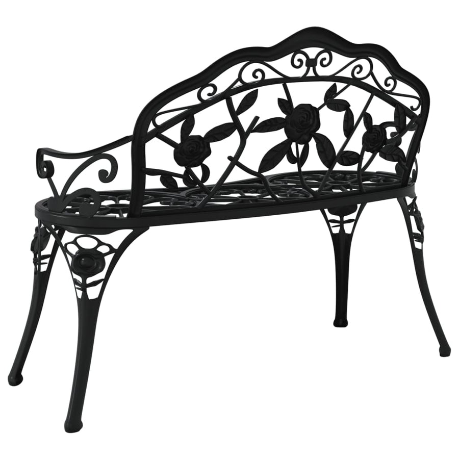 Tuinbank 100 Cm Gietaluminium Zwart