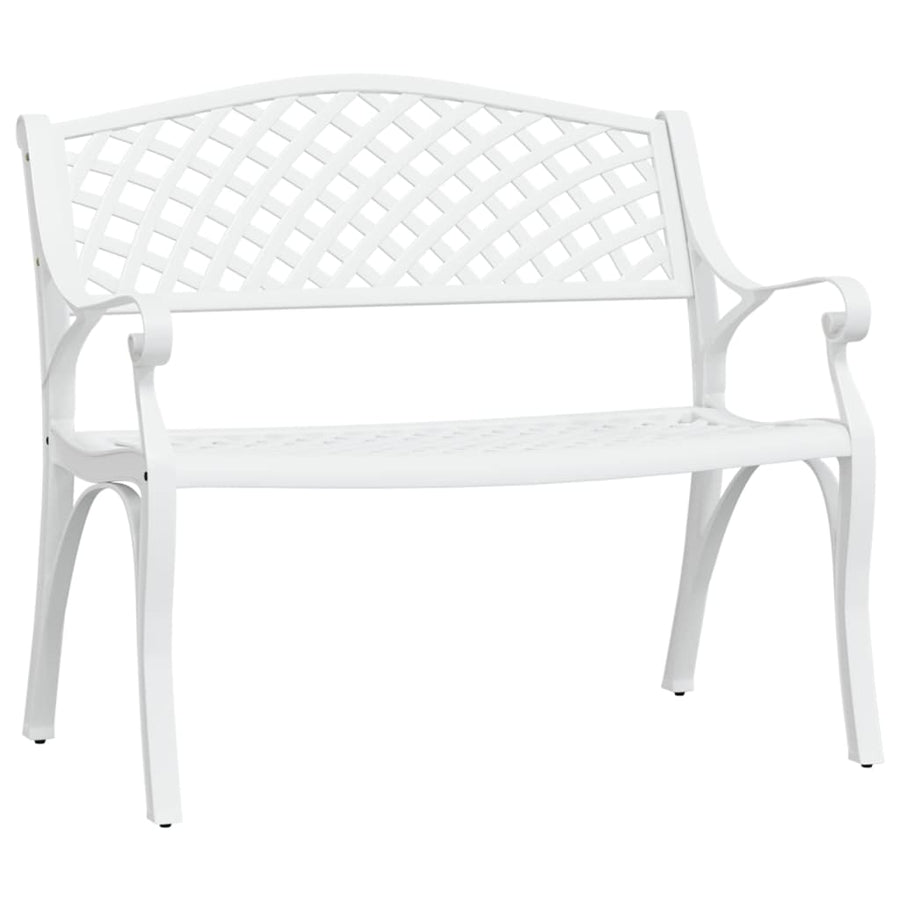 Tuinbank 02 Cm Gietaluminium Wit