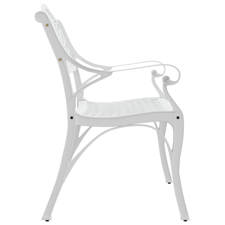Tuinbank 02 Cm Gietaluminium Wit