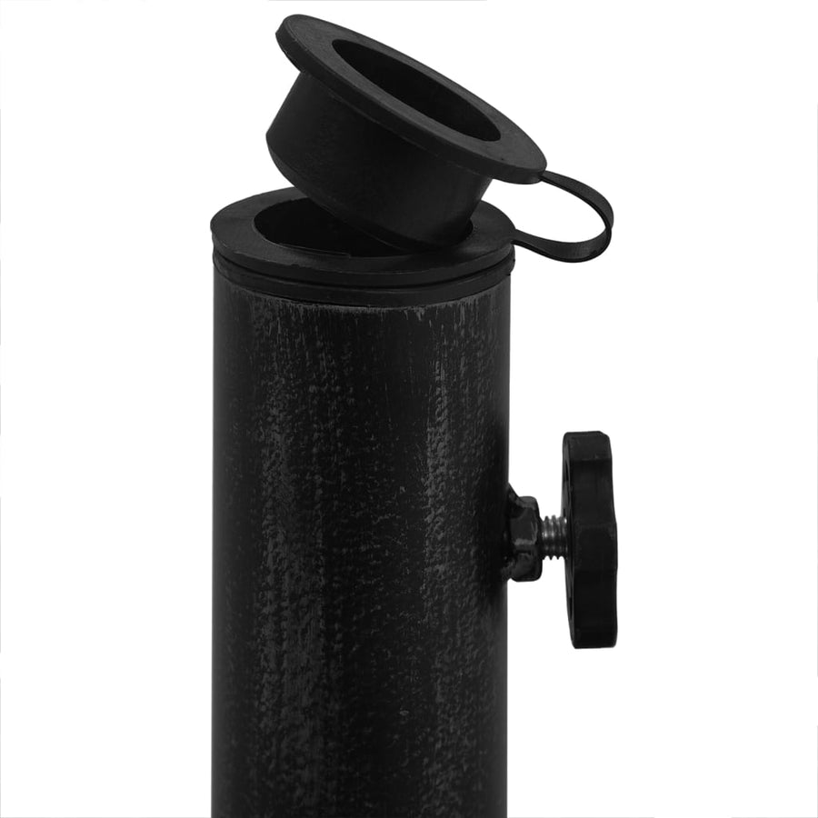 Parasolvoet 48X48X33 Cm Gietijzer Zwart 48 x 48 x 33 cm