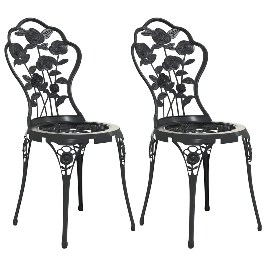 Bistrostoelen Gietaluminium Zwart