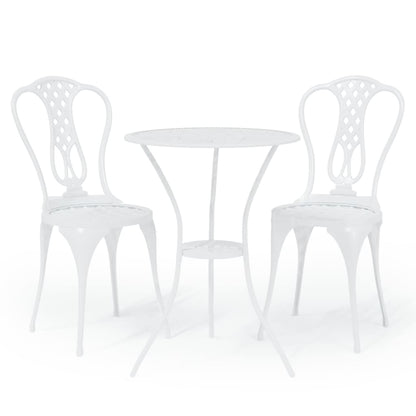 3-Delige Bistroset Gietaluminium Wit