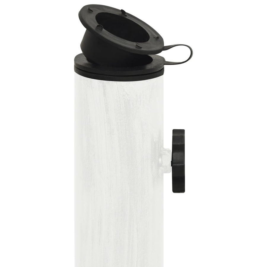 Parasolvoet 44X44X31 Cm Gietijzer Wit Ø 44 x 31 cm
