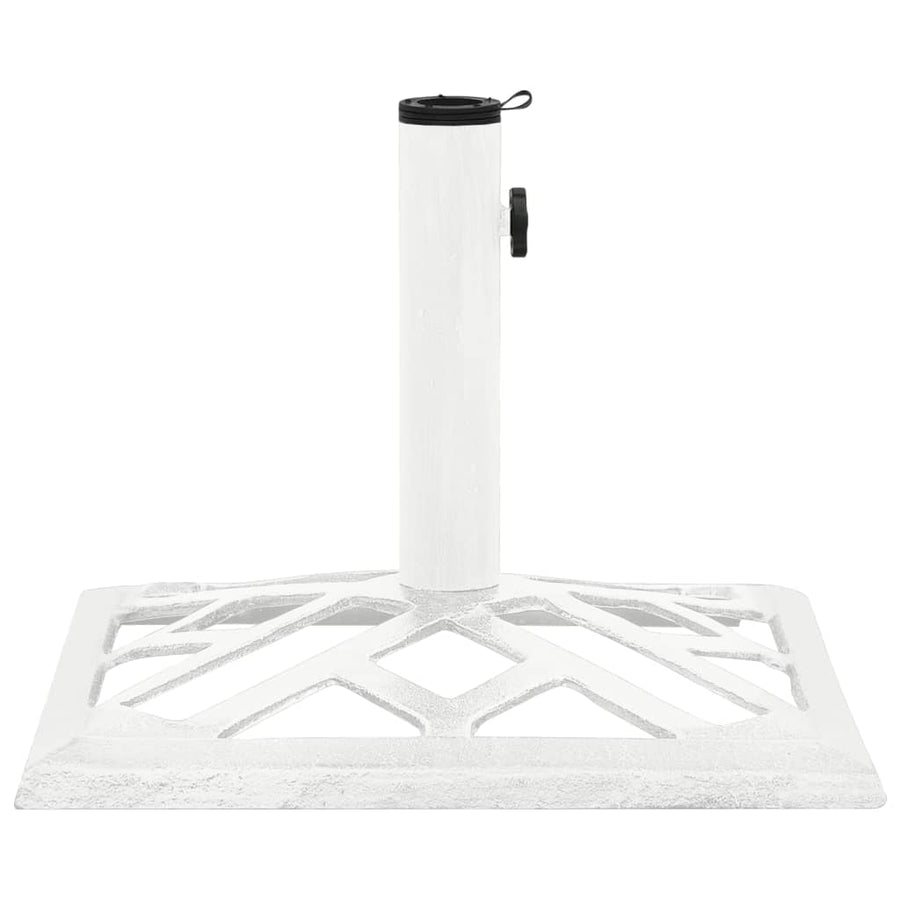 Parasolvoet 44X44X31 Cm Gietijzer Wit 44 x 44 x 31 cm