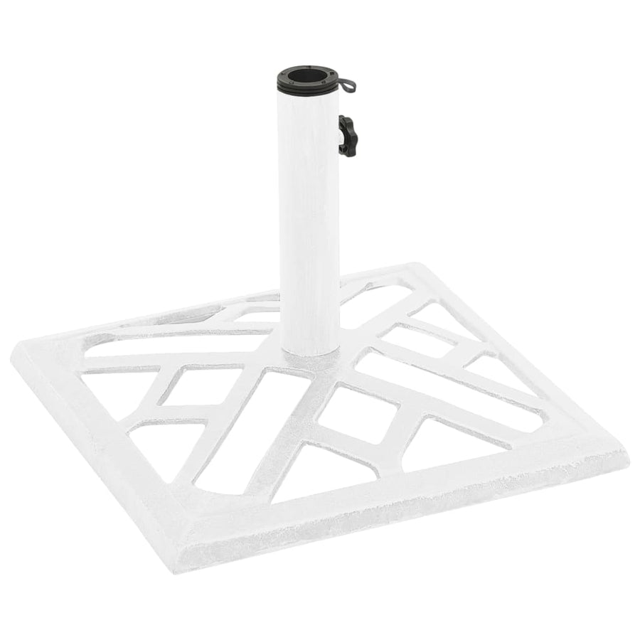 Parasolvoet 44X44X31 Cm Gietijzer Wit 44 x 44 x 31 cm