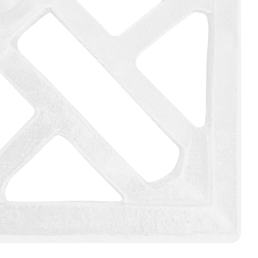 Parasolvoet 44X44X31 Cm Gietijzer Wit 44 x 44 x 31 cm