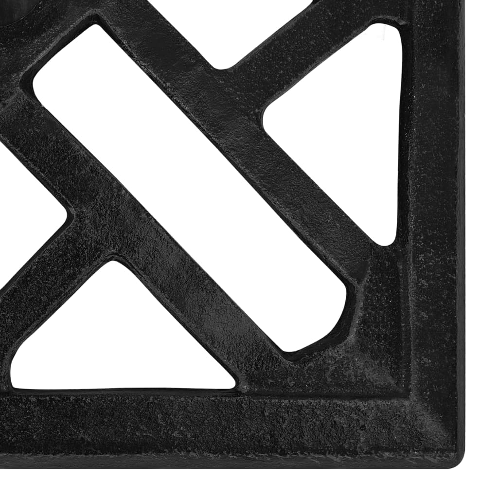 Parasolvoet Gietijzer 44 x 44 x 31 cm Zwart