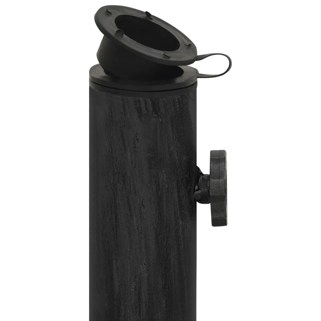 Parasolvoet Gietijzer 44 x 44 x 32 cm Zwart