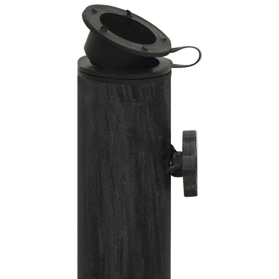 Parasolvoet Gietijzer 44 x 44 x 32 cm Zwart