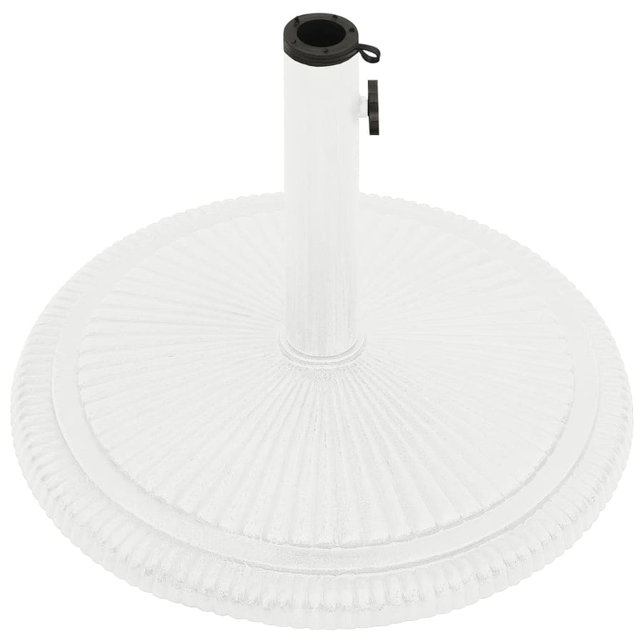 Parasolvoet Gietijzer 45 x 45 x 30 cm Wit
