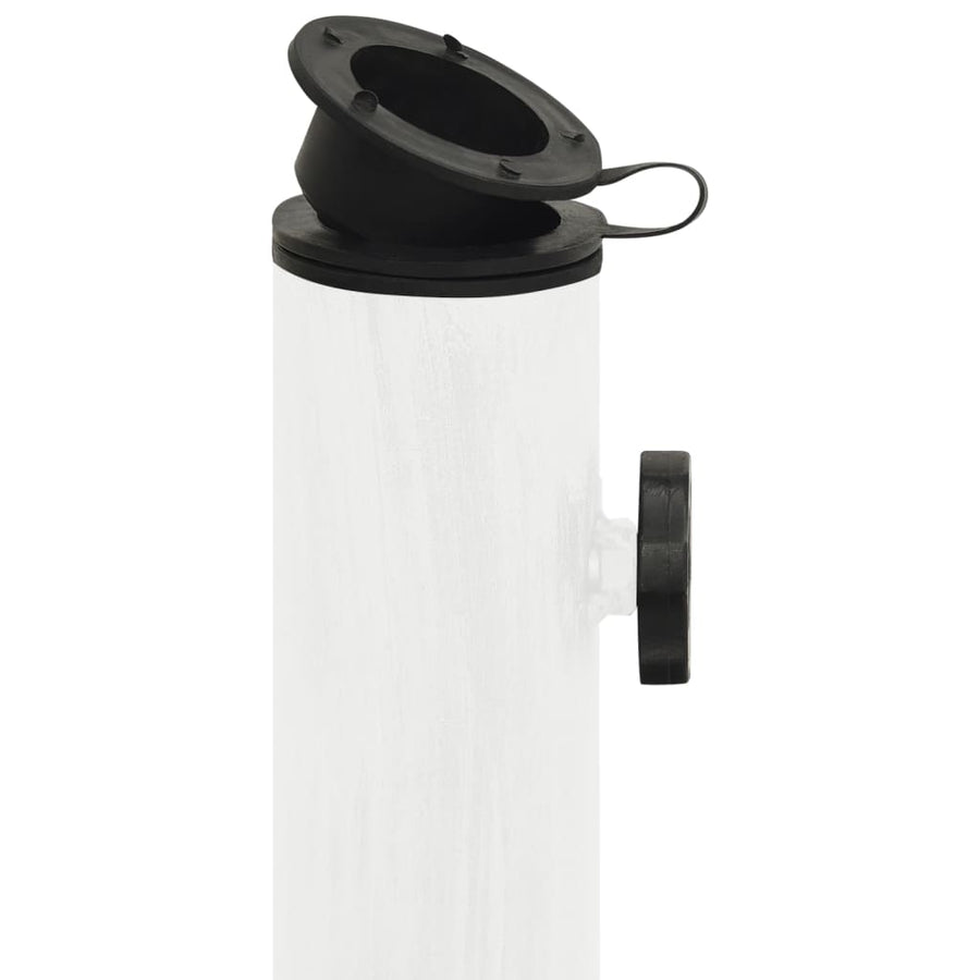 Parasolvoet Gietijzer 45 x 45 x 30 cm Wit
