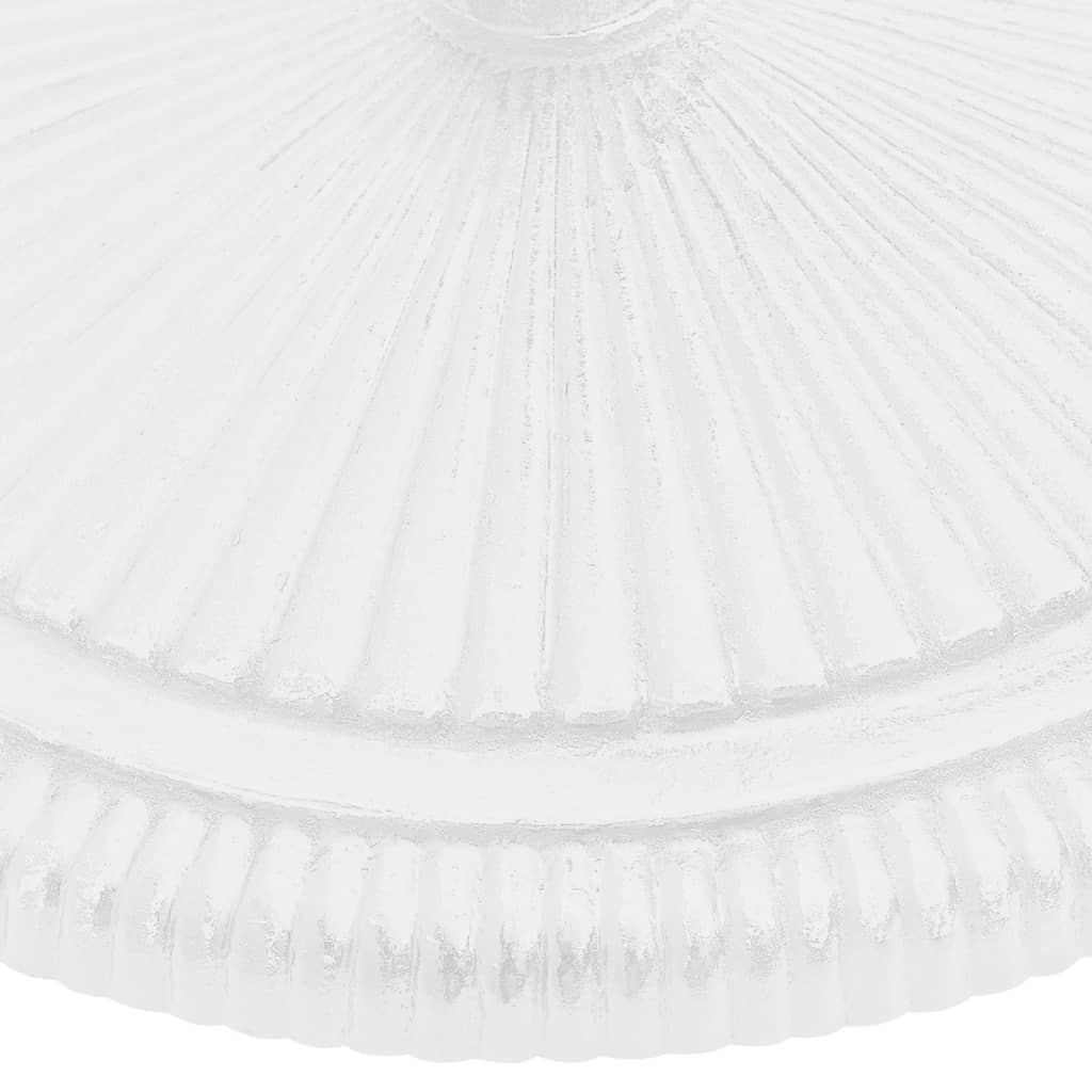 Parasolvoet Gietijzer 45 x 45 x 30 cm Wit