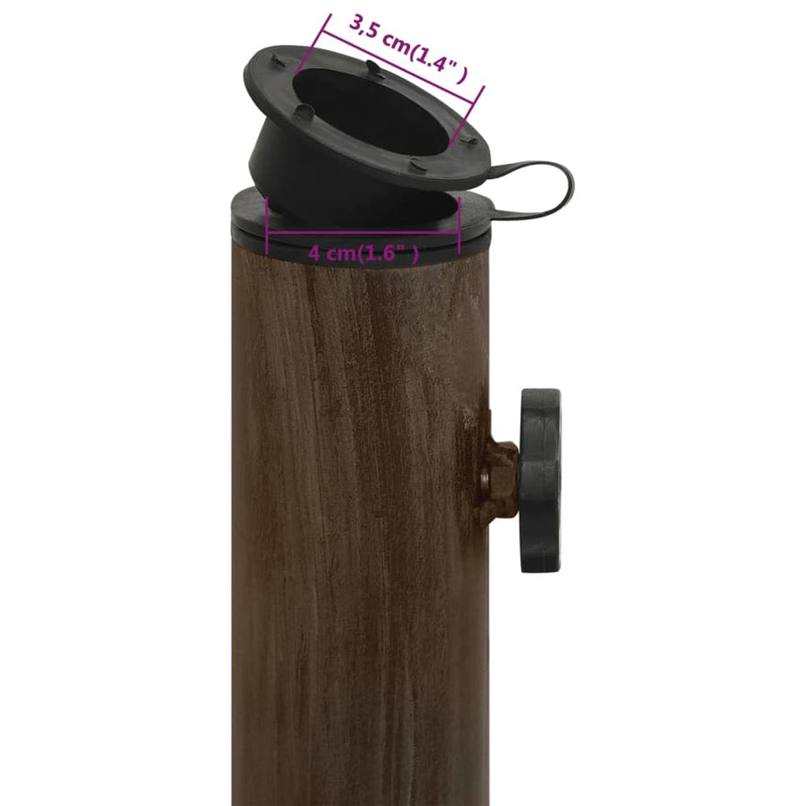 Parasolvoet Gietijzer Kleurig 45 x 45 x 30 cm Brons