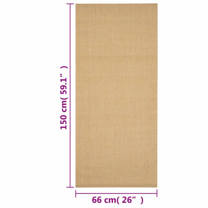 Vloerkleed Natuurlijk Sisal 66 x 150 cm