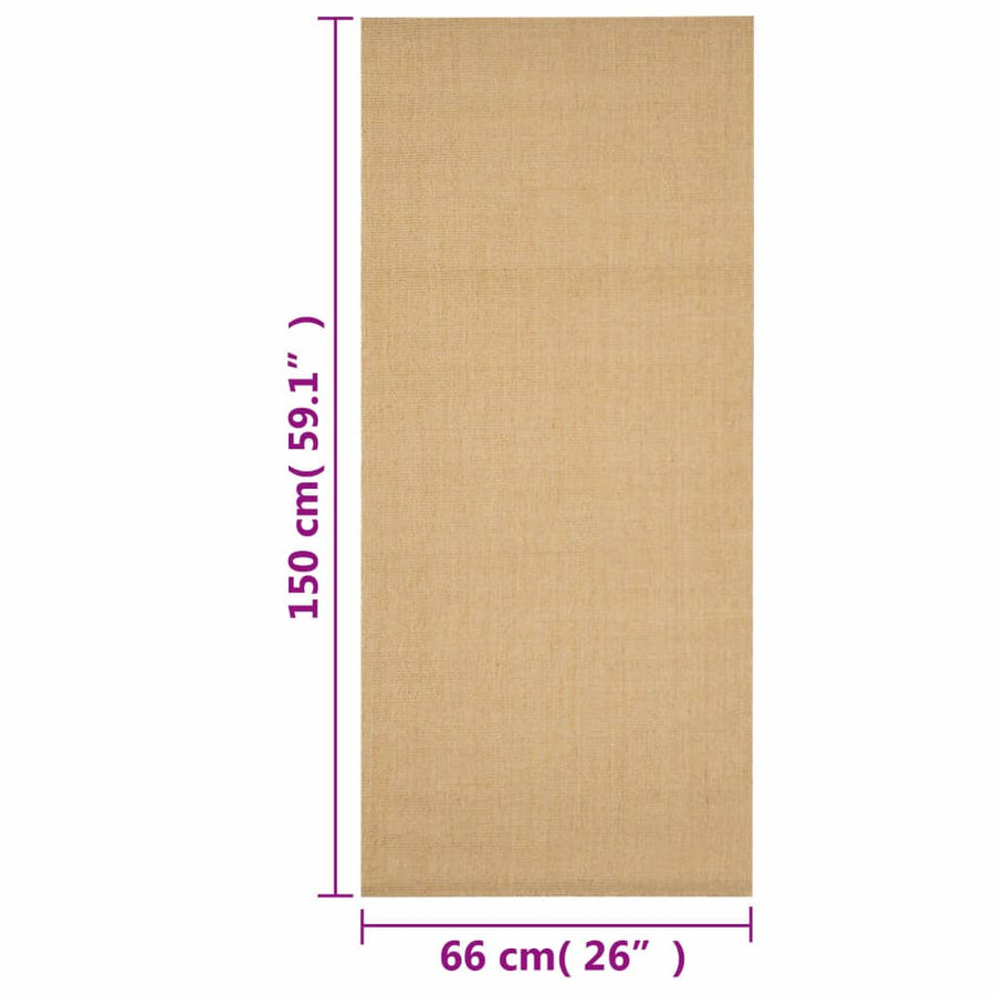 Vloerkleed Natuurlijk Sisal 66 x 150 cm