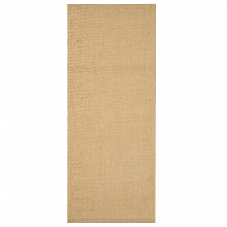 Vloerkleed Natuurlijk Sisal 80 x 200 cm Naturel