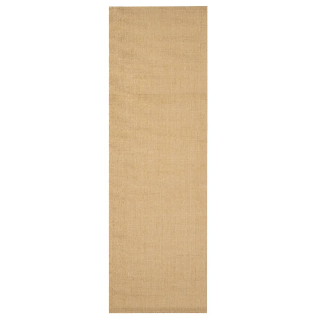 Vloerkleed 80x250 cm natuurlijk sisal