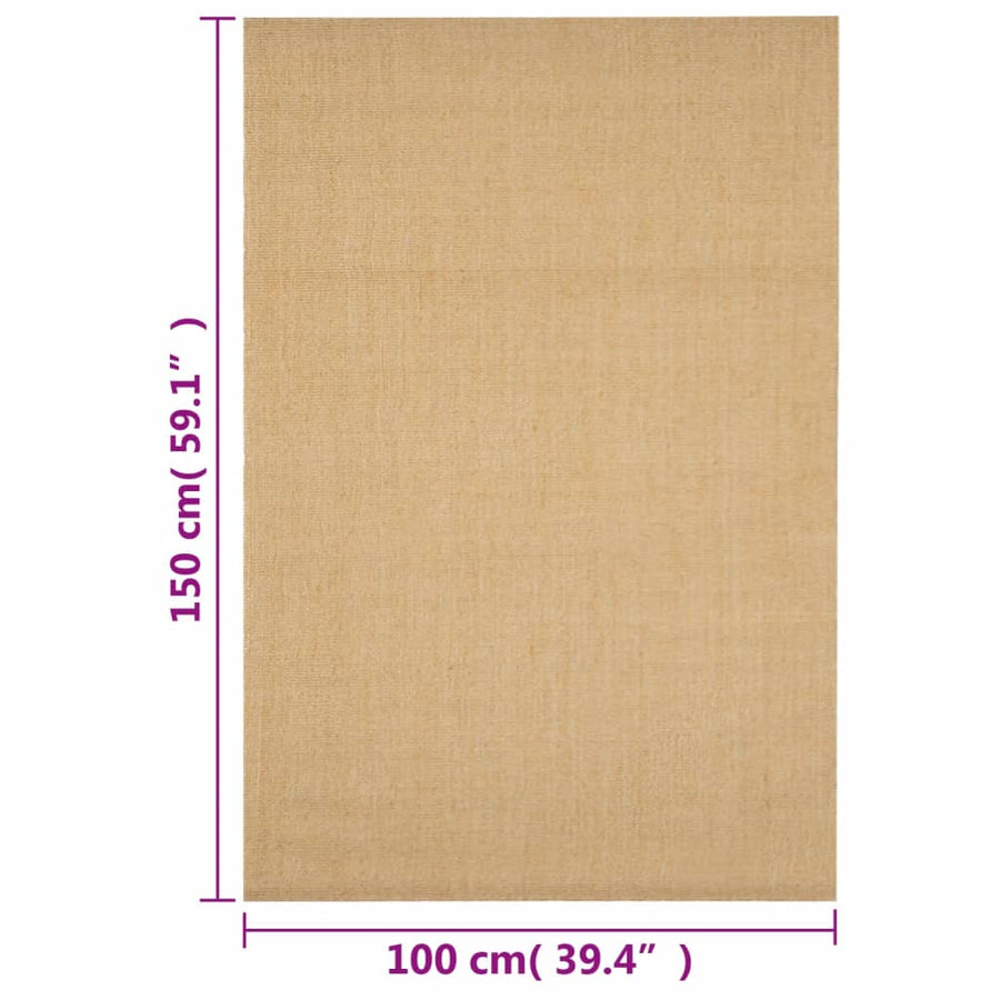 Vloerkleed Natuurlijk Sisal 100 x 150 cm