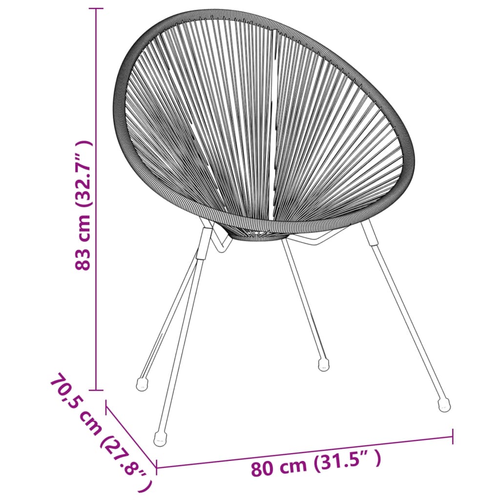 -Delige Tuinset Zwart 3