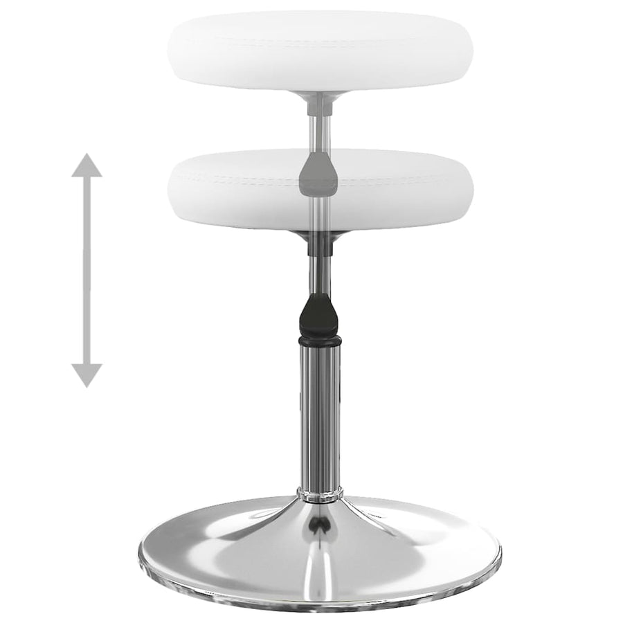 Eetkamerstoelen Kunstleer 4 Wit